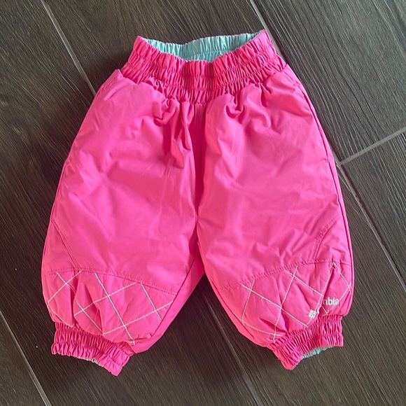 NEVER WORN Baby Girl’s Reversible Columbia Jacket + Snow Pants Set - Picture 3 of 16